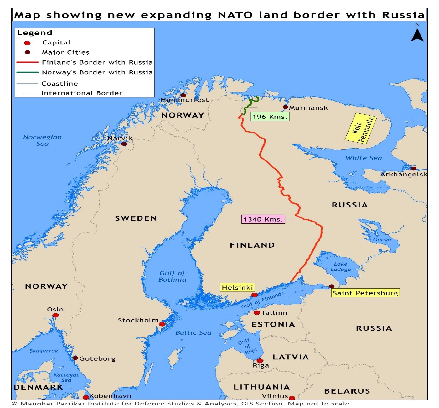 Nato Land Border with Russia