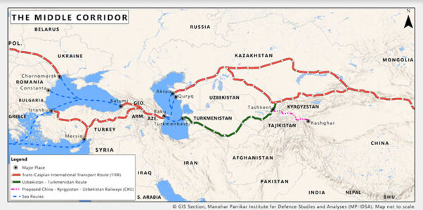 The Middle Corridor through Central Asian Region