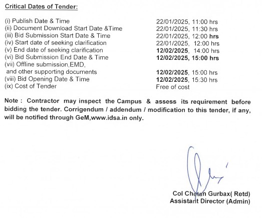 Tender for Special Work of Foot Over Bridge